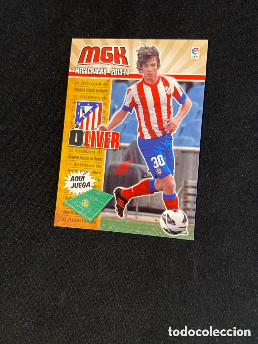 Cromos de f&uacute;tbol: OLIVER 48 (ATL&Eacute;TICO MADRID) PANINI MEGACRACKS 2013-2014 13 14 CROMO CARTA M-4