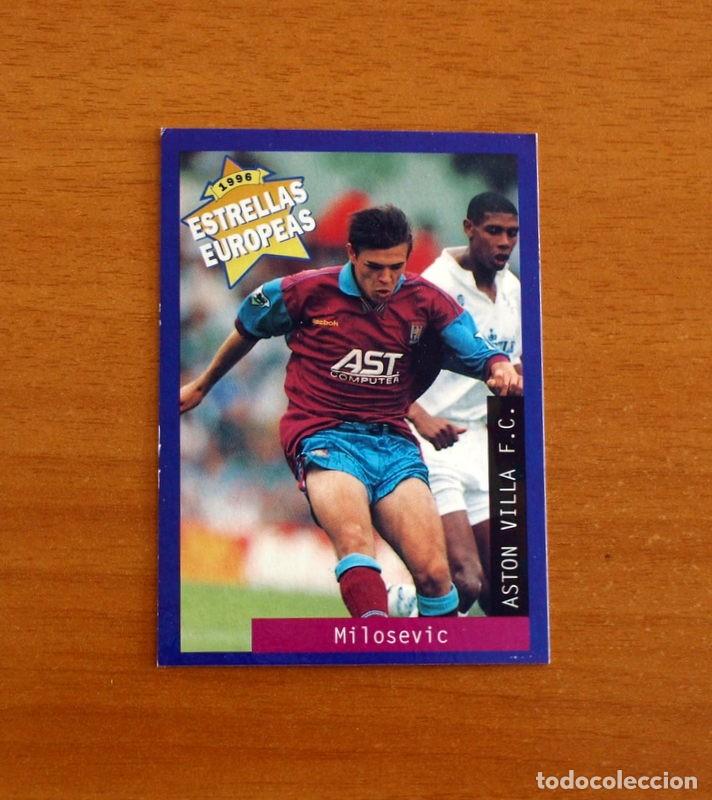 Cromos de Futebol: Aston Villa F.C. - N&ordm; 69 Savo Milosevic - Estrellas Europea Panini A&ntilde;o 1996