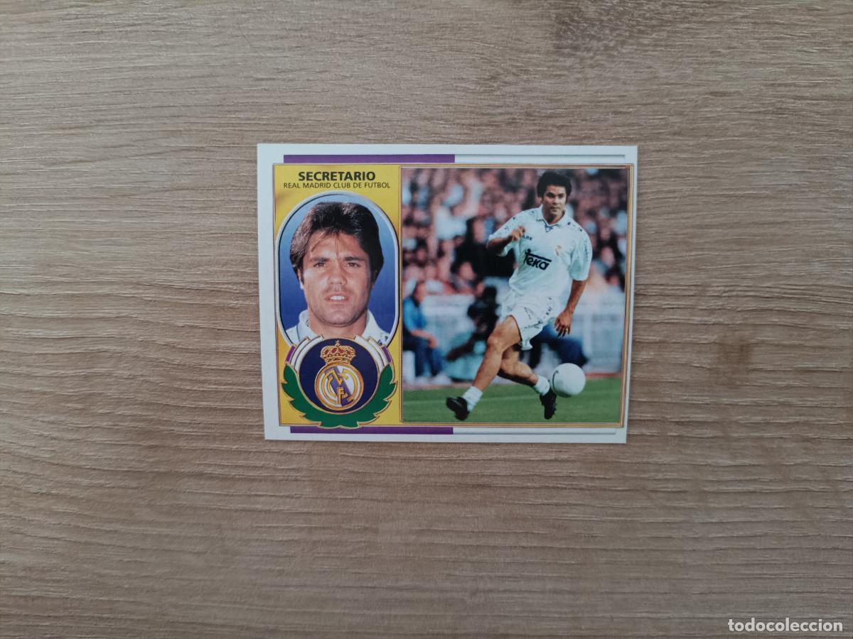 Cromos de f&uacute;tbol: CROMO LIGA ESTE SECRETARIO FICHAJE 18 REAL MADRID SIN PEGAR NUNCA PEGADO 1996 1997 96 97 D726