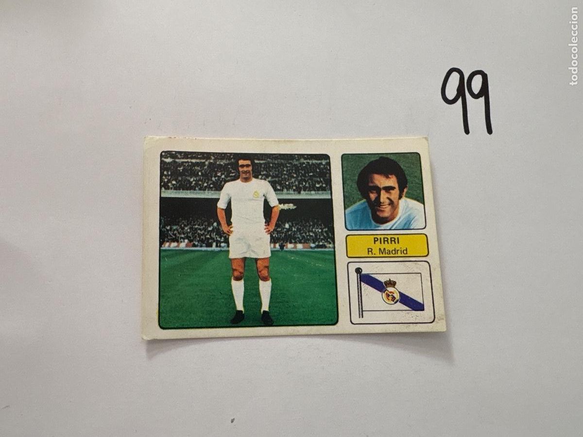 Fu&szlig;ball-Sticker: 22. CROMO REAL MADRID PIRRI FHER 1973-1974 73-74 SIN PEGAR