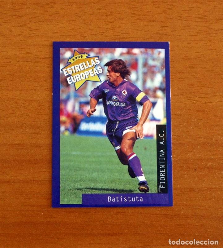 Football Stickers: Fiorentina A.C. - N&ordm; 99 Gabriel Omar Batistuta - 1996 Estrellas Europeas - Ediciones Panini