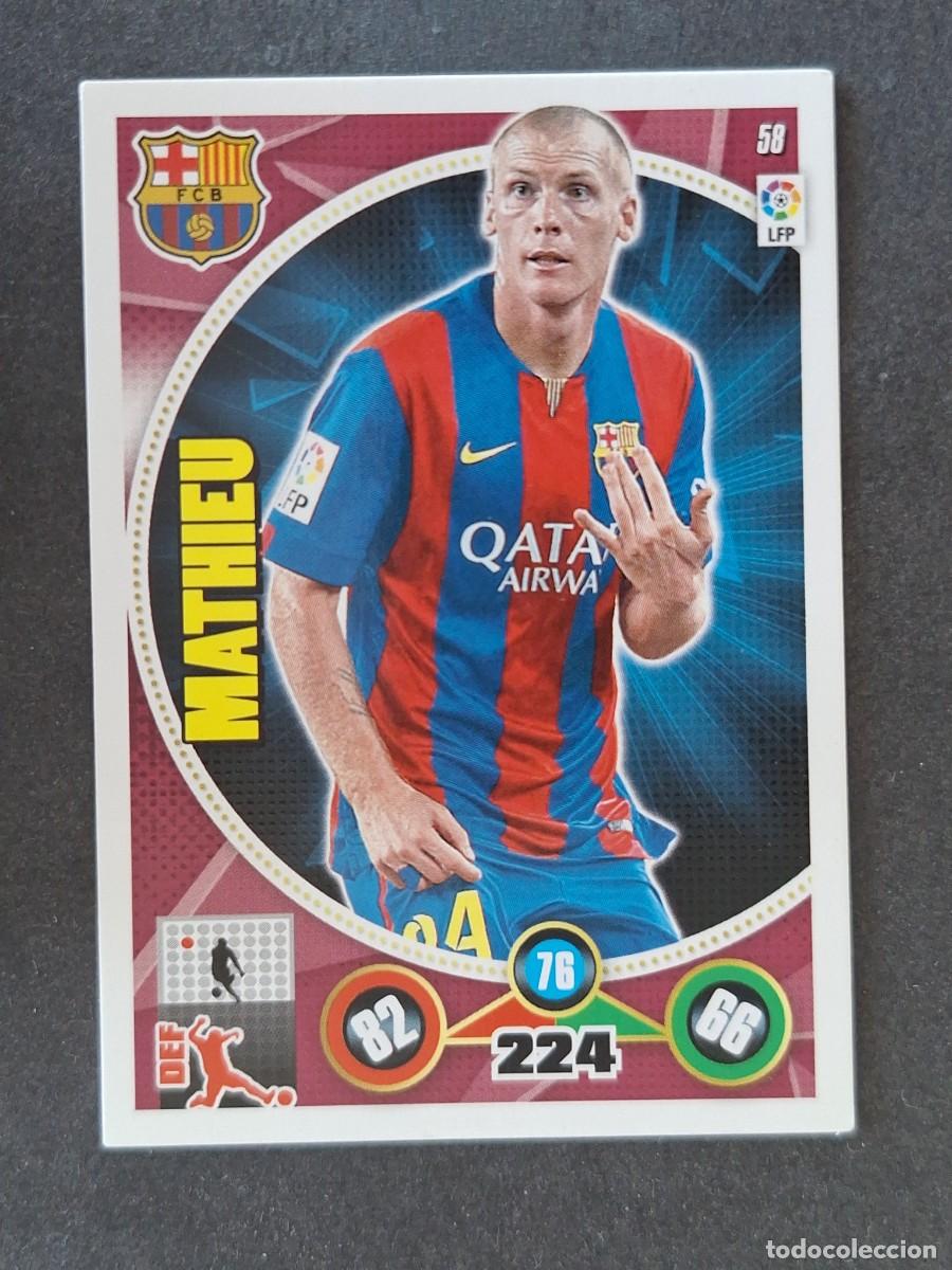 Football Stickers: MATHIEU F. C. BARCELONA 58 PANINI ADRENALYN XL 2014 2015 14 15