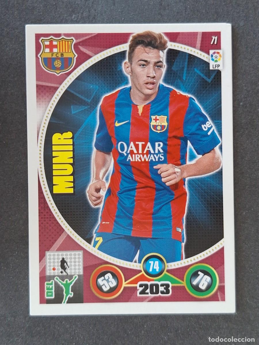 Football Stickers: MUNIR F. C. BARCELONA 71 PANINI ADRENALYN XL 2014 2015 14 15