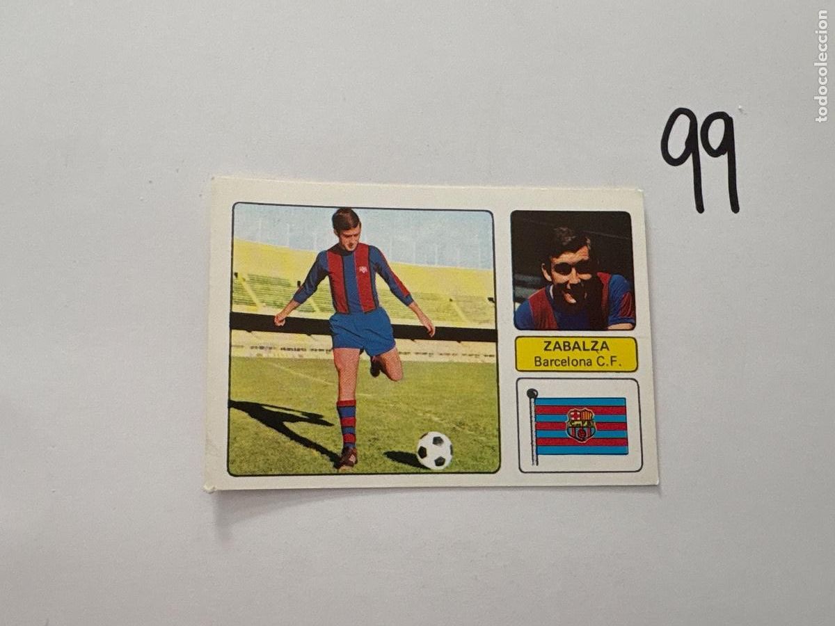 Fu&szlig;ball-Sticker: 22. CROMO BARCELONA ZABALZA FHER 1973-1974 73-74 SIN PEGAR