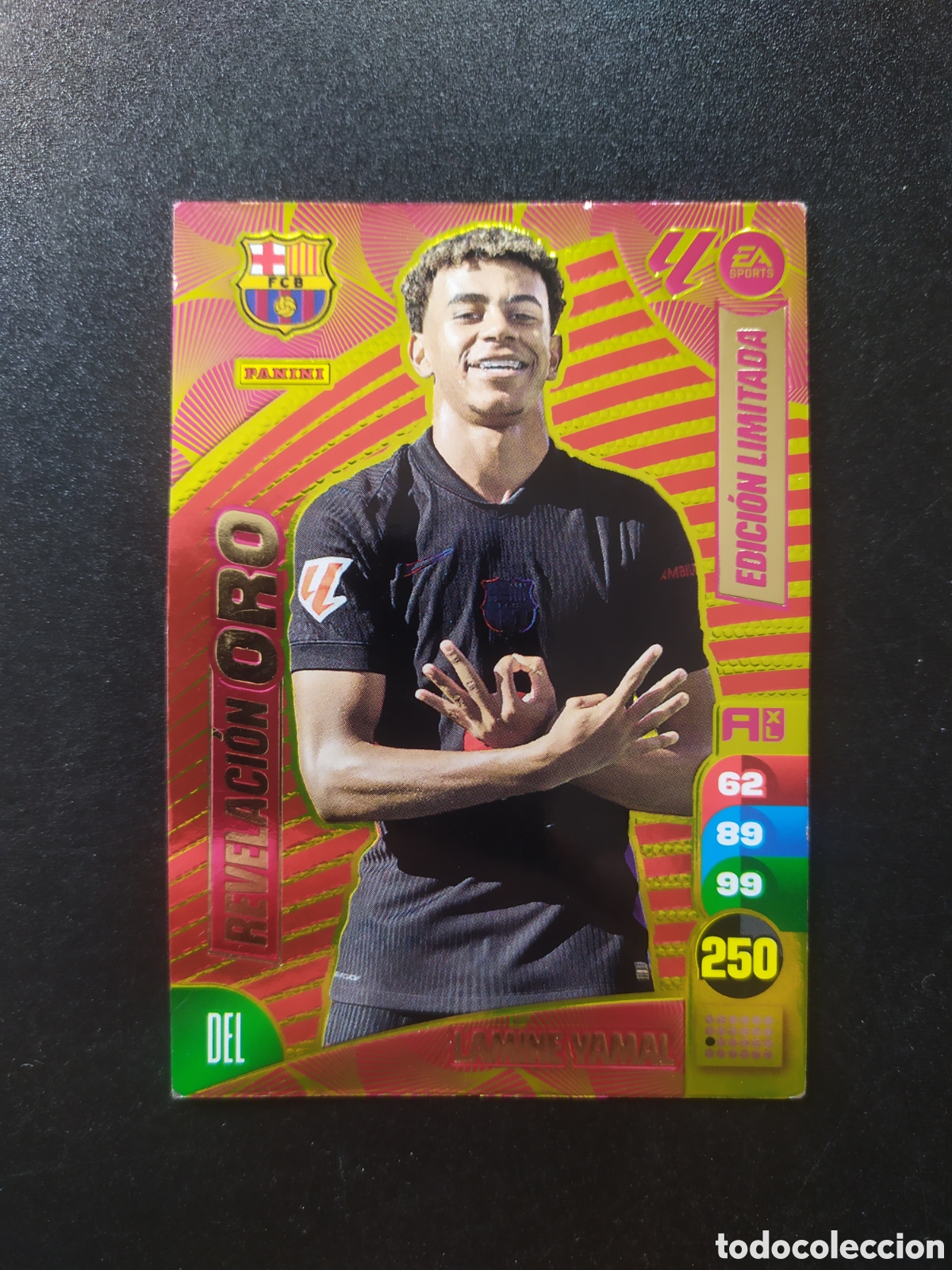 Football Stickers: Adrenalyn 2024 2025 24 25 panini Lamine Yamal revelaci&oacute;n oro edici&oacute;n limitada Barcelona