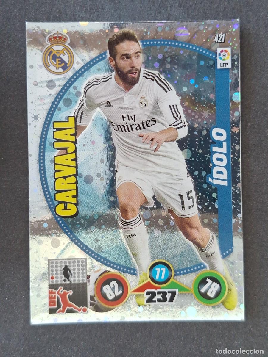 Football Stickers: CARVAJAL REAL MADRID IDOLO 421 PANINI ADRENALYN XL 2014 2015 14 15
