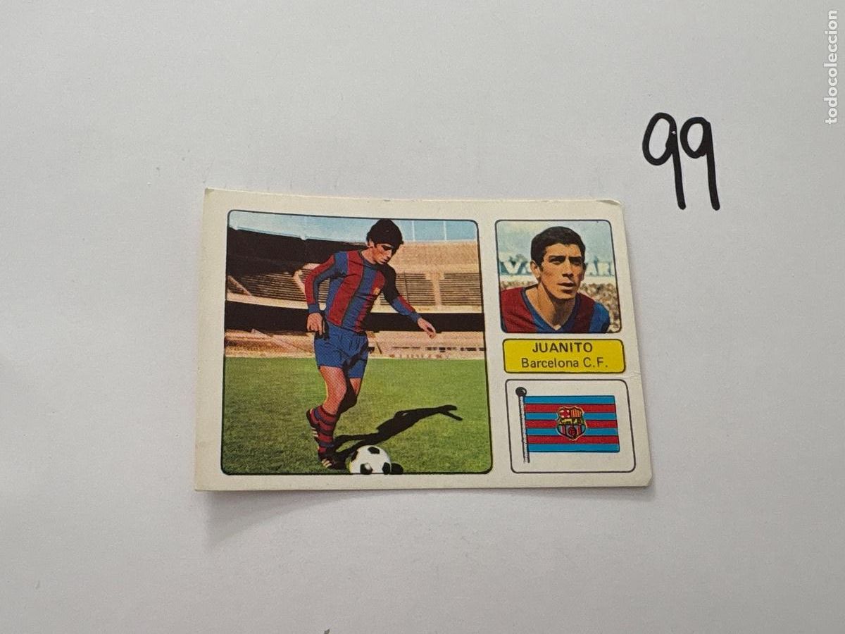 Football Stickers: 22. CROMO BARCELONA JUANITO FHER 1973-1974 73-74 SIN PEGAR