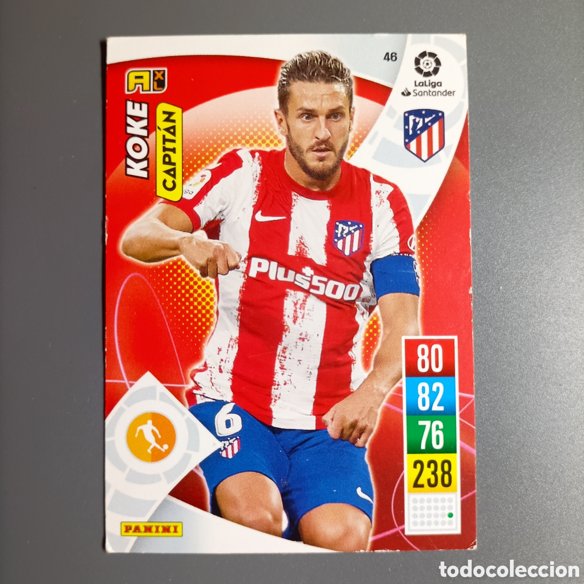 Football Stickers: ADRENALYN. LIGA 2021-2022 (ATL&Eacute;TICO) №46 KOKE