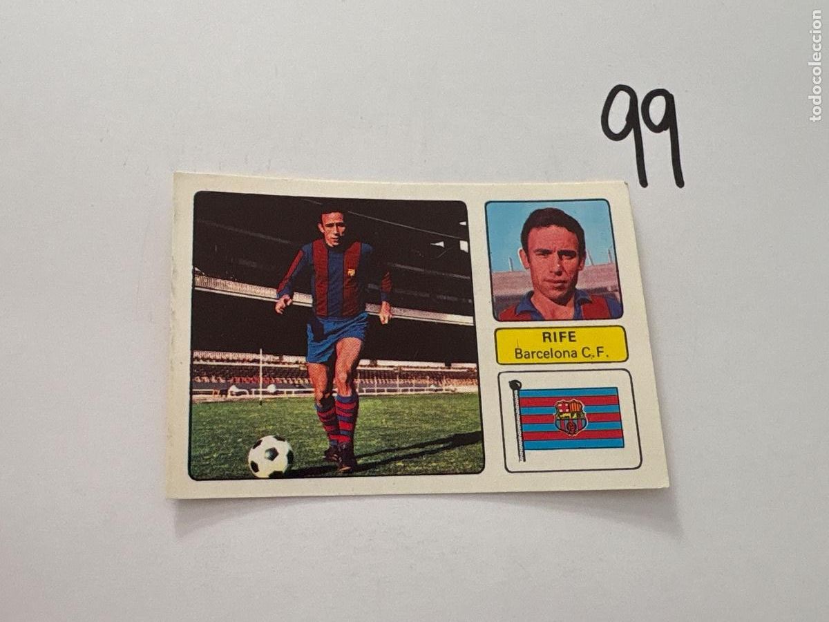 Football Stickers: 22. CROMO BARCELONA RIFE FHER 1973-1974 73-74 SIN PEGAR