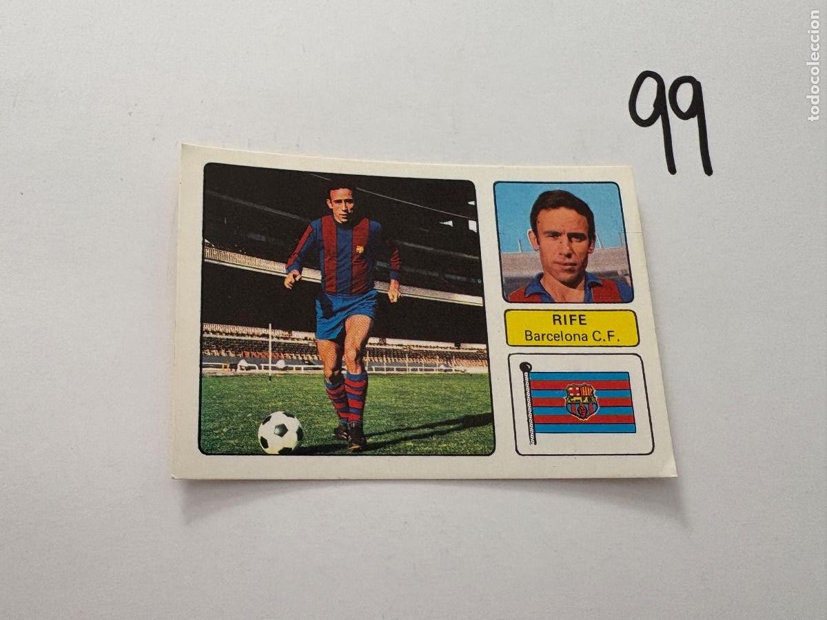 Cromos de f&uacute;tbol: 22. CROMO BARCELONA RIFE FHER 1973-1974 73-74 SIN PEGAR
