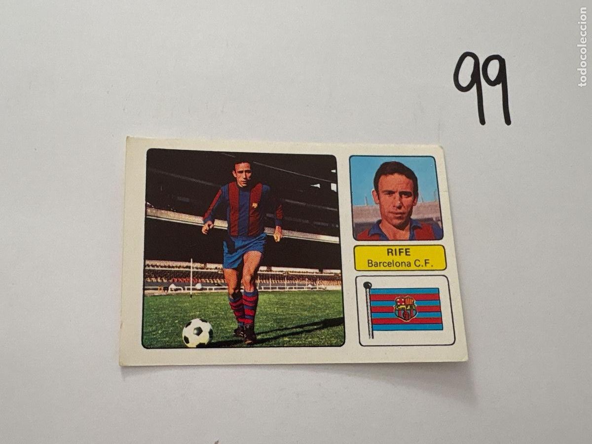 Cromos de f&uacute;tbol: 22. CROMO BARCELONA RIFE FHER 1973-1974 73-74 SIN PEGAR