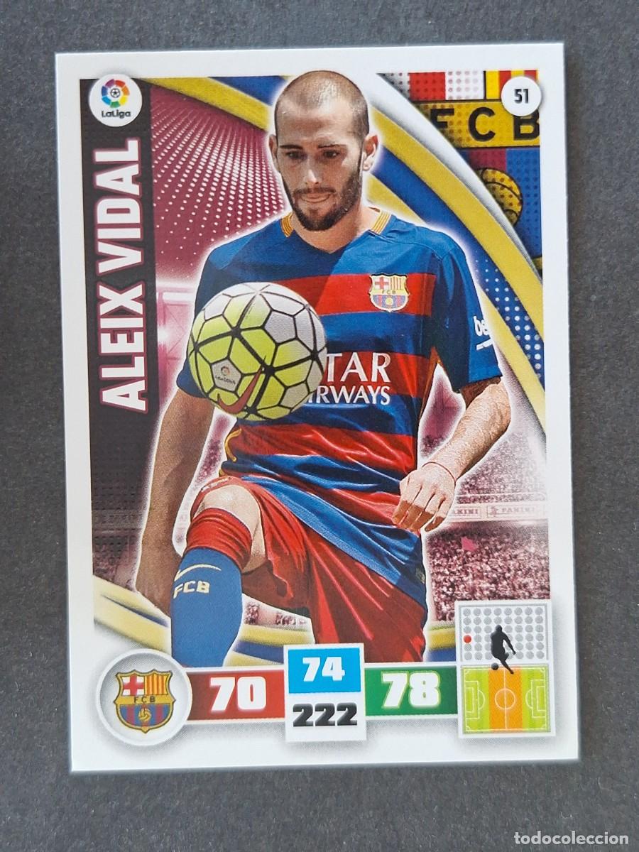 Football Stickers: ALEIX VIDAL F. C. BARCELONA 51 PANINI ADRENALYN XL 2015 2016 15 16