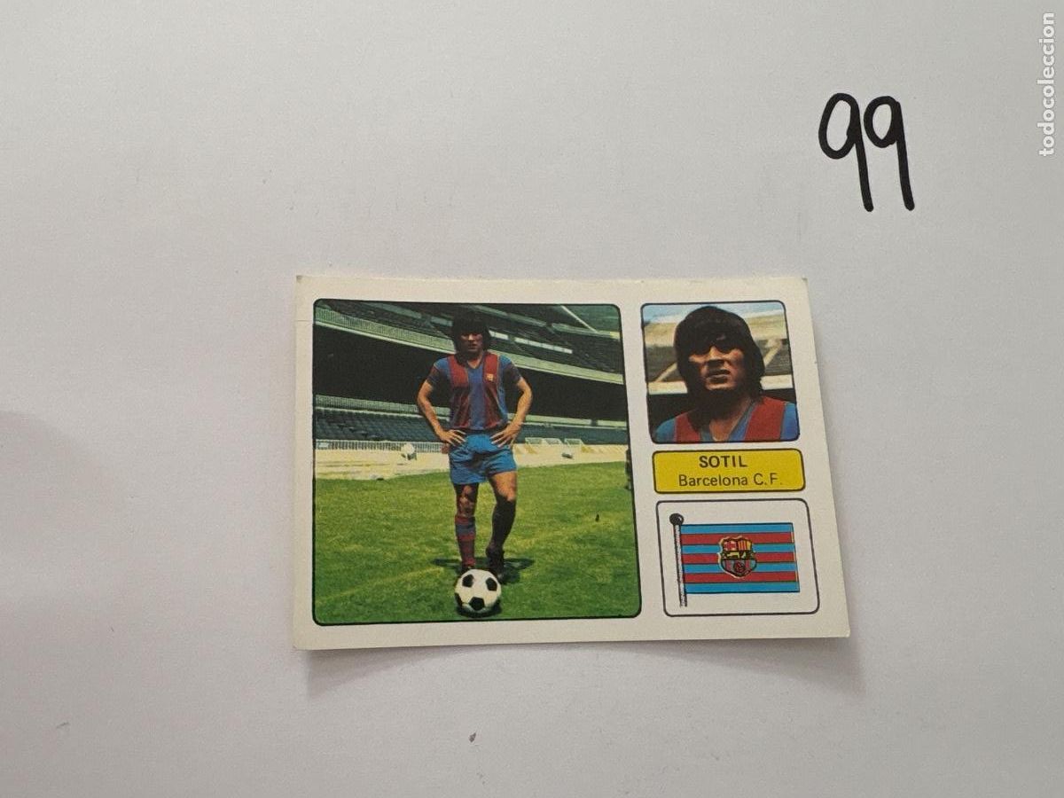 Football Stickers: 22. CROMO BARCELONA SOTIL FHER 1973-1974 73-74 SIN PEGAR