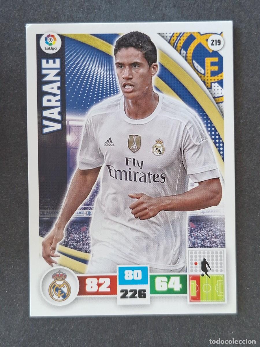 Cromos de f&uacute;tbol: VARANE REAL MADRID 219 PANINI ADRENALYN XL 2015 2016 15 16