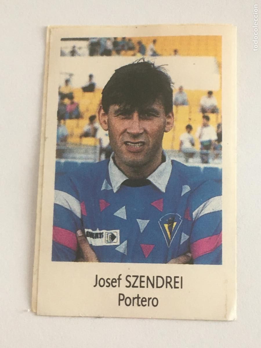 Football Stickers: szendreu cadiz cromo n&ordm; 50 bimbo liga futbol 91 92 1991 1992 cromo nunca pegado