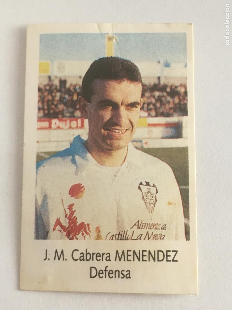 Football Stickers: menendez albacete cromo n&ordm; 5 bimbo liga futbol 91 92 1991 1992 cromo nunca pegado