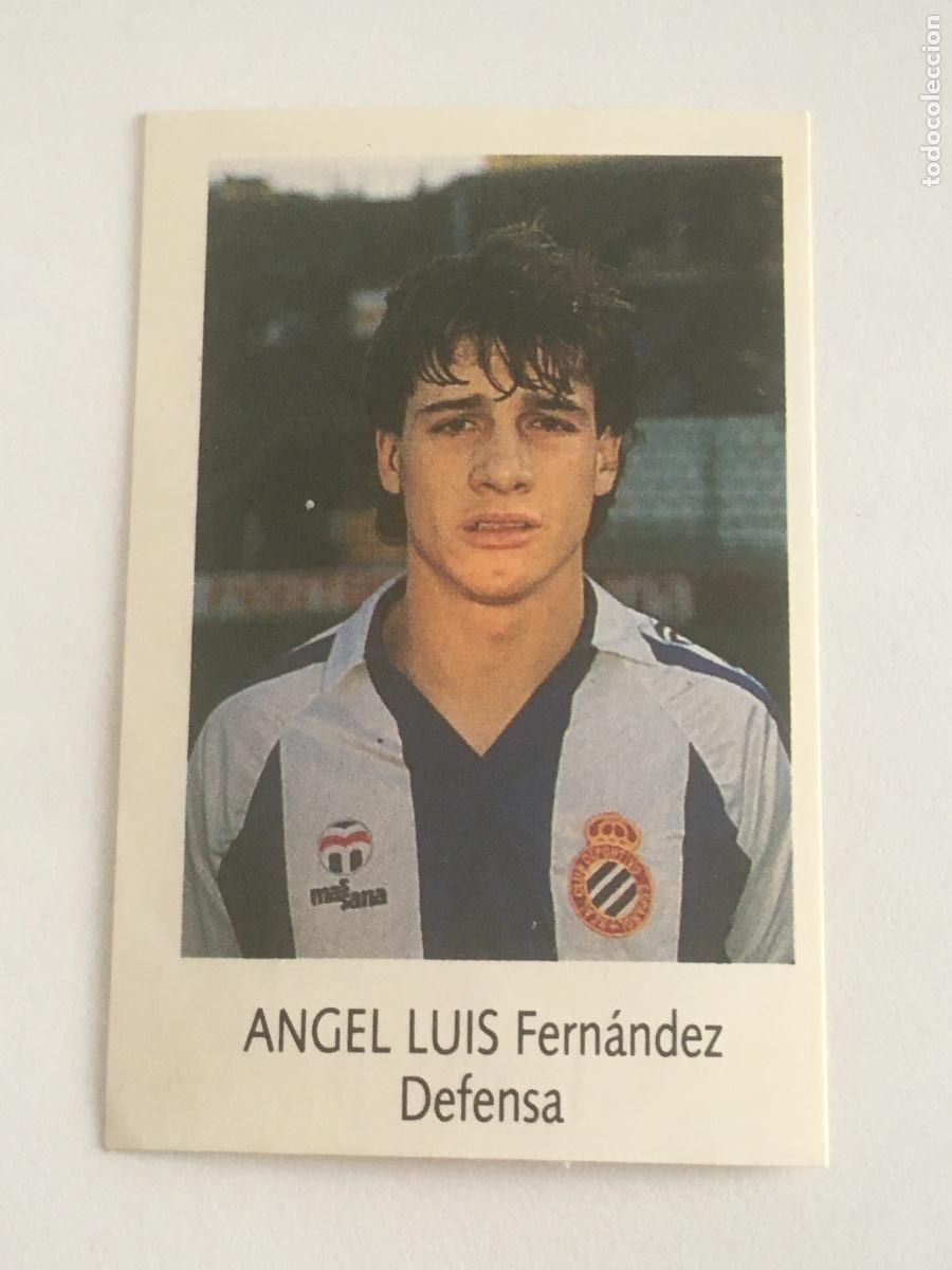 Football Stickers: angel luis espa&ntilde;ol cromo n&ordm; 78 bimbo liga futbol 91 92 1991 1992 cromo nunca pegado