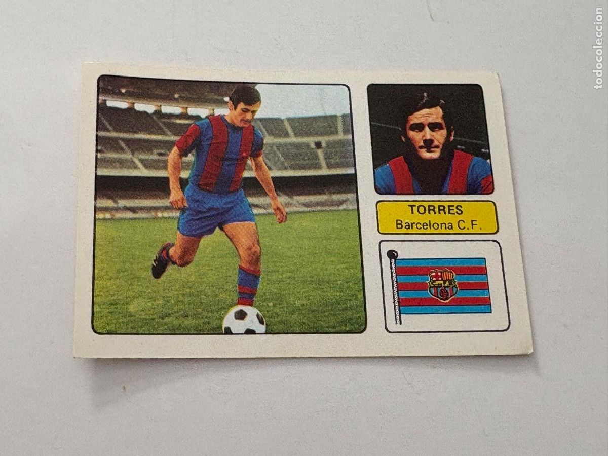 Football Stickers: 22. CROMO BARCELONA TORRES FHER 1973-1974 73-74 SIN PEGAR