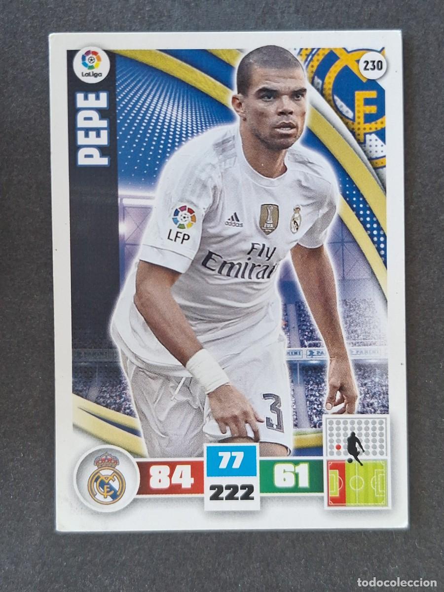 Cromos de f&uacute;tbol: PEPE REAL MADRID 230 PANINI ADRENALYN XL 2015 2016 15 16