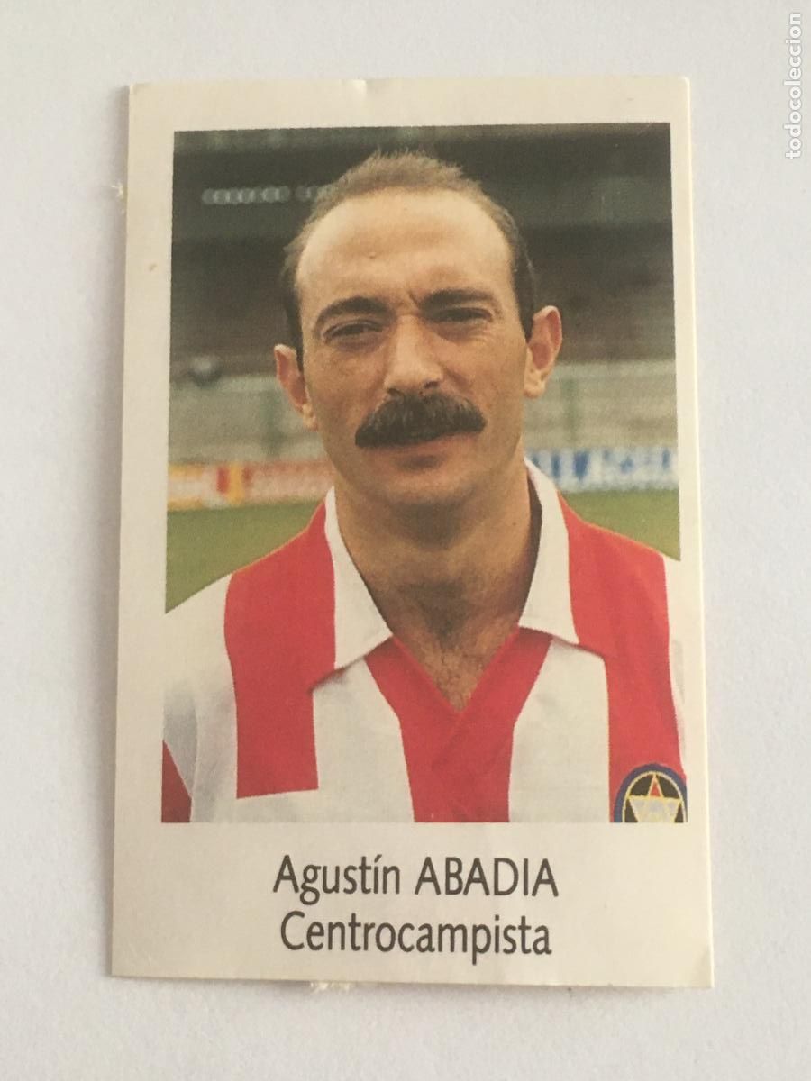 Football Stickers: abadia logro&ntilde;es cromo n&ordm; 105 bimbo liga futbol 91 92 1991 1992 cromo nunca pegado