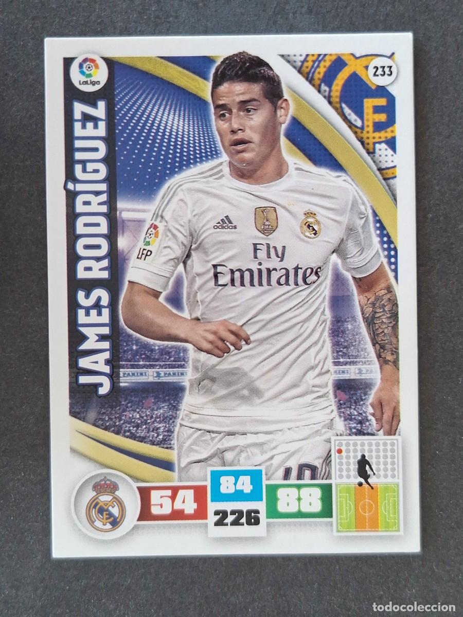 Cromos de f&uacute;tbol: JAMES RODRIGUEZ REAL MADRID 233 PANINI ADRENALYN XL 2015 2016 15 16