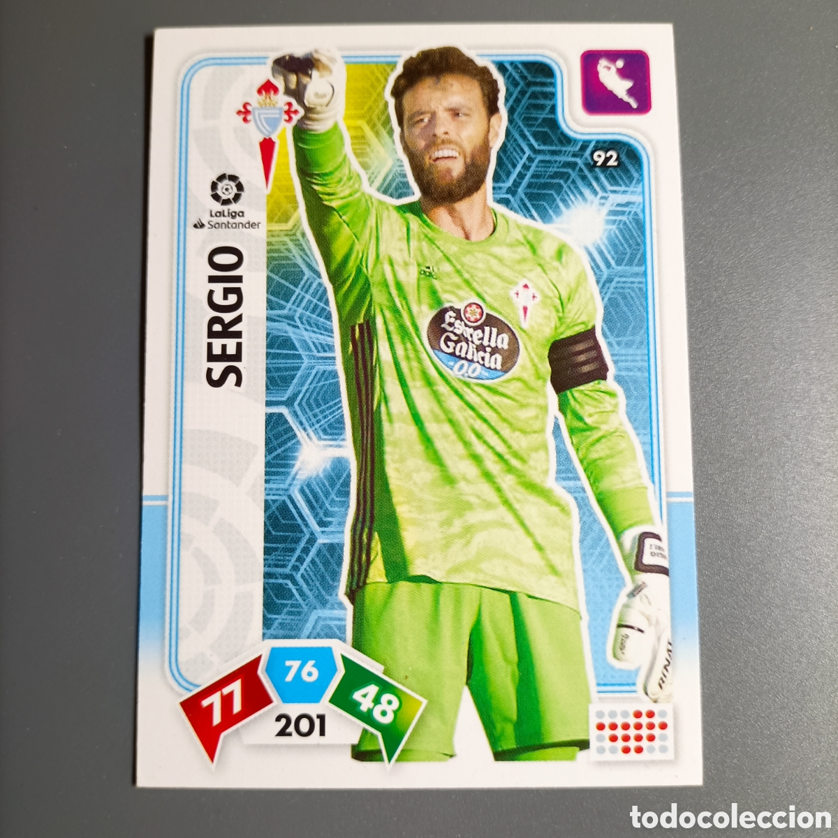 Cromos de f&uacute;tbol: ADRENALYN. LIGA 2019-2020 (CELTA) №92 SERGIO