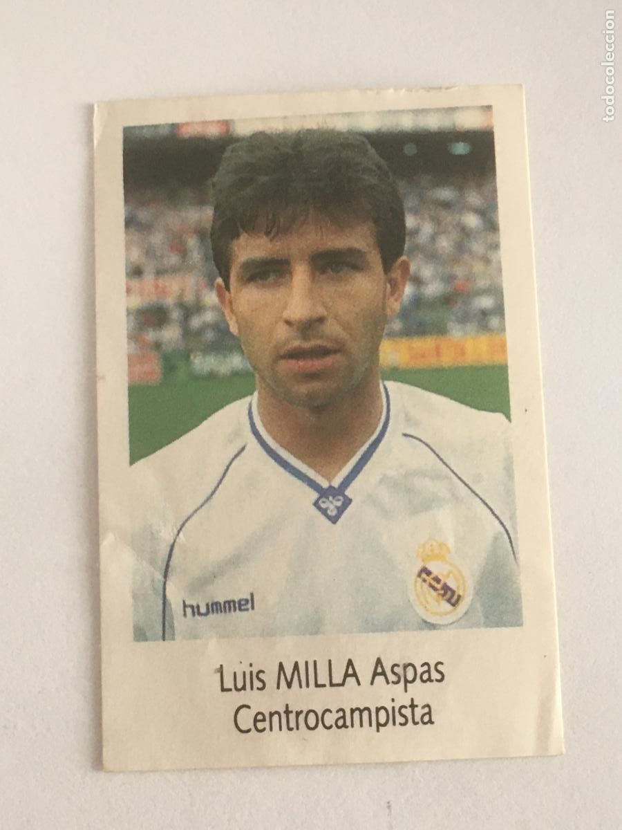 Cromos de Futebol: milla real madrid cromo n&ordm; 129 bimbo liga futbol 91 92 1991 1992 cromo nunca pegado