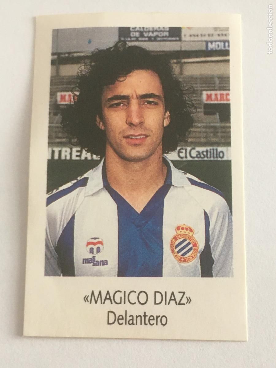 Cromos de Futebol: magico diaz espa&ntilde;ol cromo n&ordm; 82 bimbo liga futbol 91 92 1991 1992 cromo nunca pegado