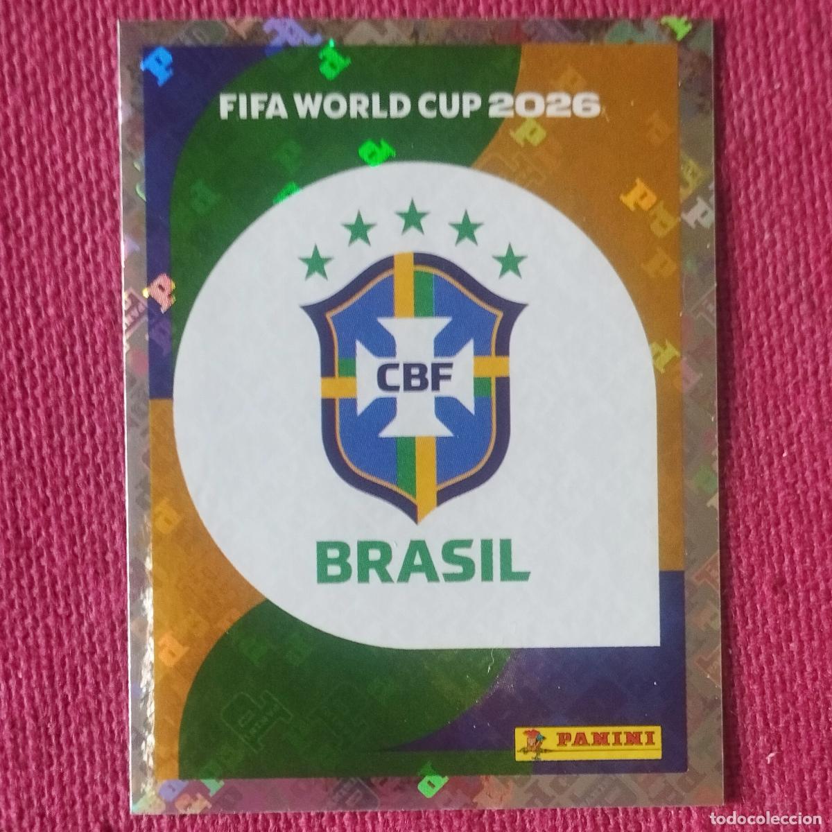 Cromos de f&uacute;tbol: ESCUDO BRASIL - BRA 1 - MUNDIAL DE FUTBOL - FIFA WORLD CUP - 2026