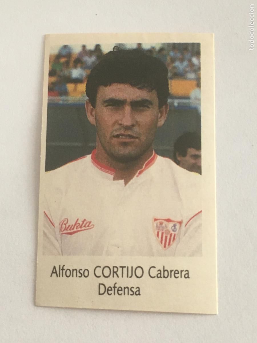 Figurine di Calcio: cortijo sevilla cromo n&ordm; 173 bimbo liga futbol 91 92 1991 1992 cromo nunca pegado