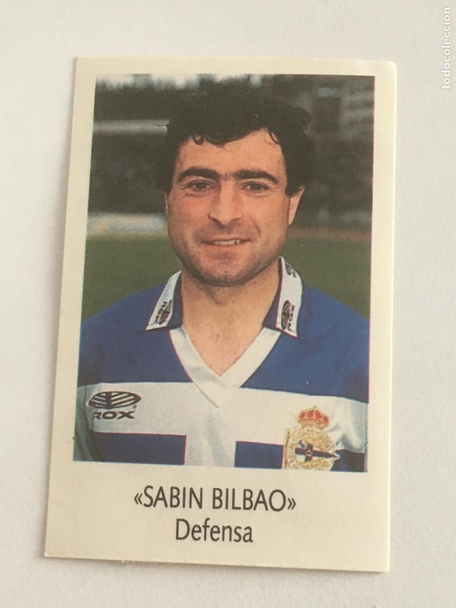 Cromos de f&uacute;tbol: sabin bilbao deportivo coru&ntilde;a cromo n&ordm; 66 bimbo liga futbol 91 92 1991 1992 cromo nunca pegado