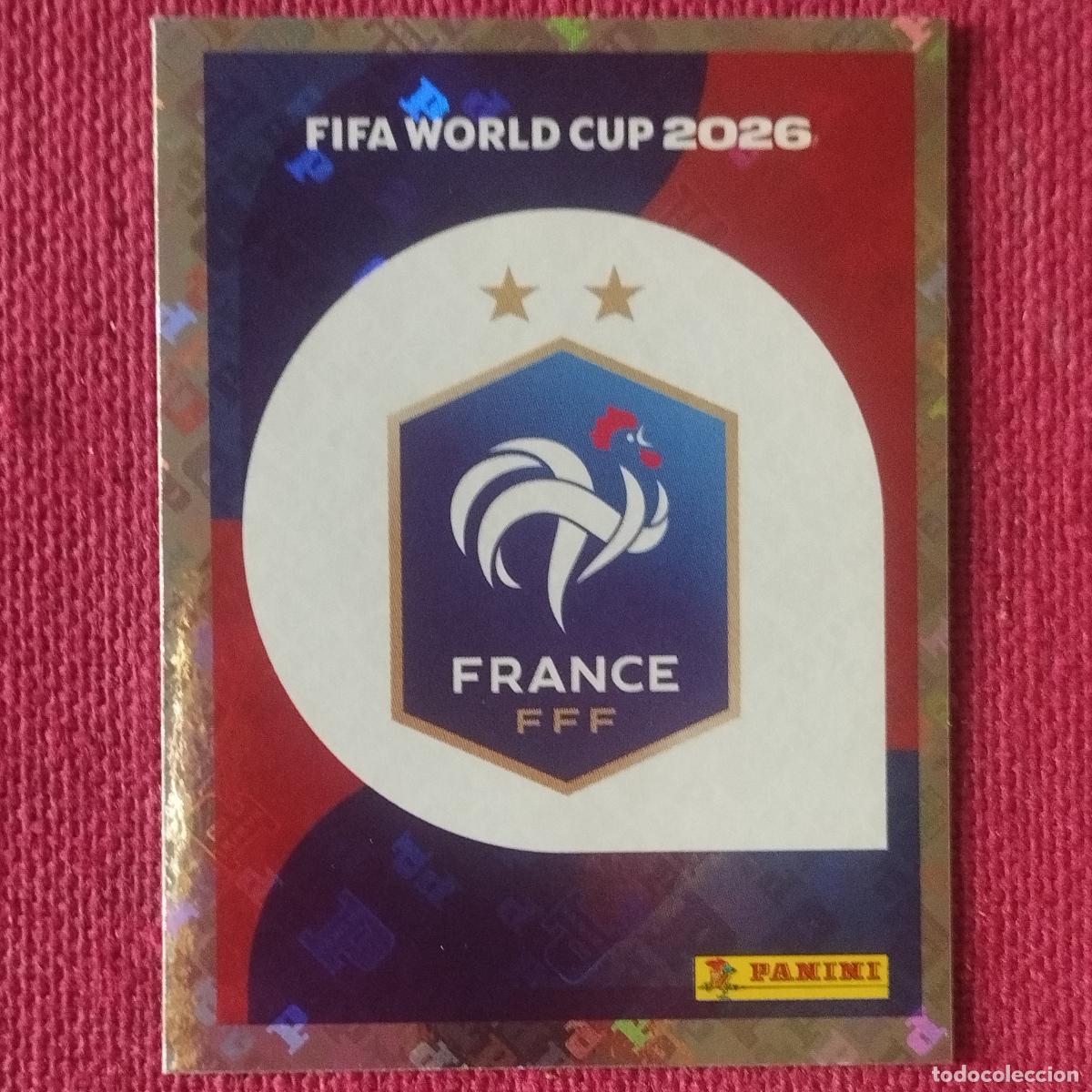 Cromos de f&uacute;tbol: ESCUDO FRANCIA - FRA 1 - MUNDIAL DE FUTBOL - FIFA WORLD CUP - 2026