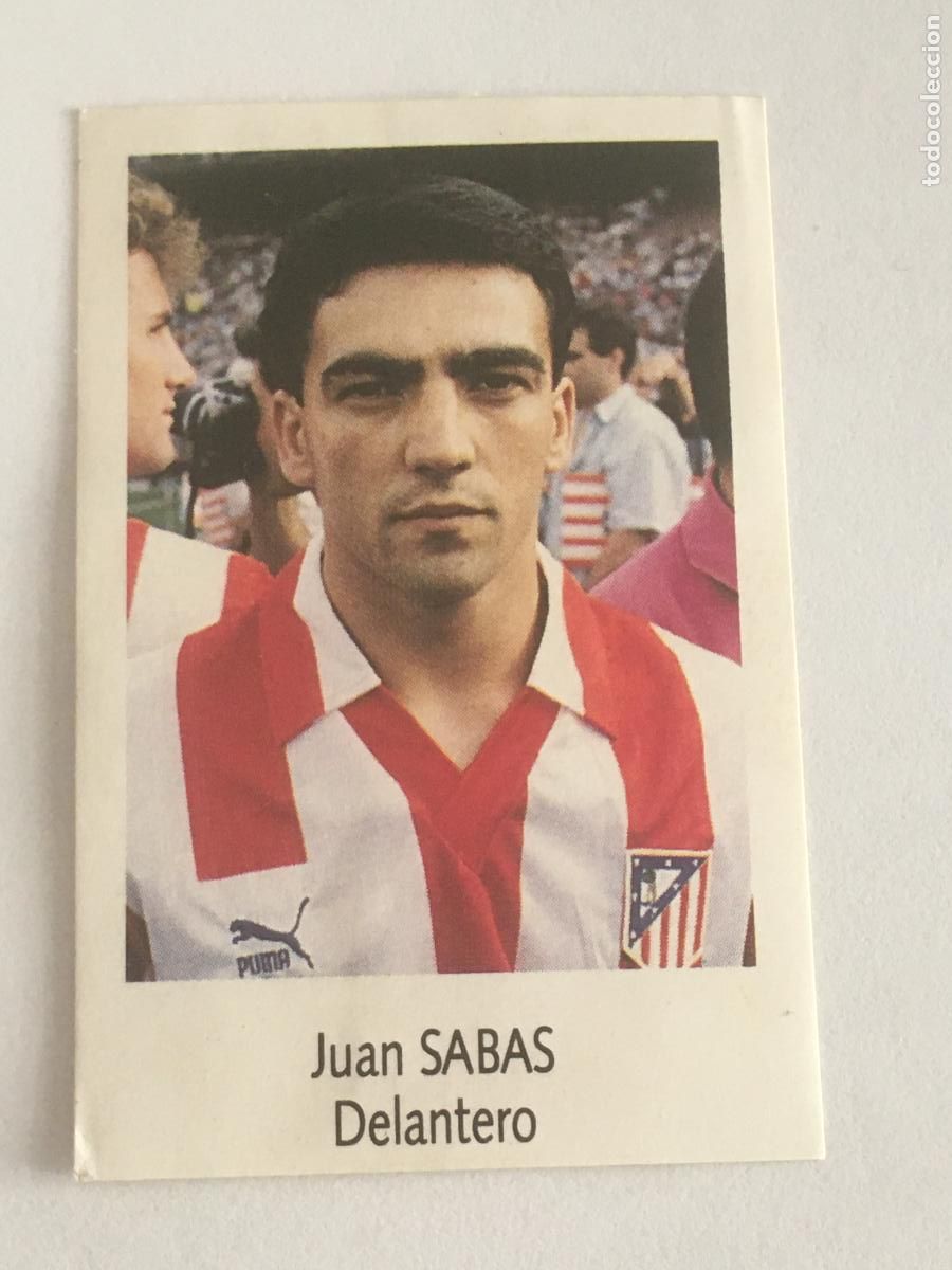 Cromos de f&uacute;tbol: sabas atletico madrid cromo n&ordm; 119 bimbo liga futbol 91 92 1991 1992 cromo nunca pegado