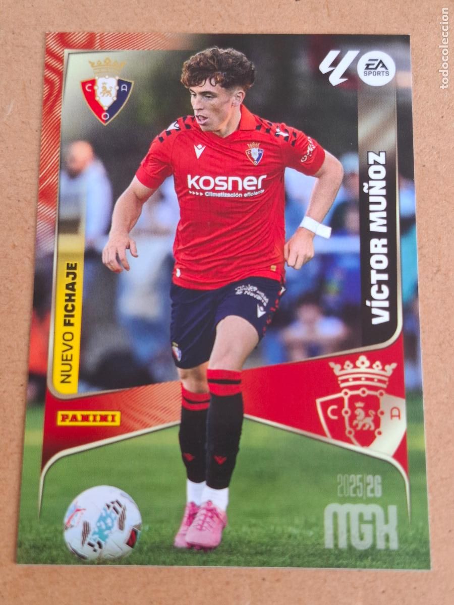 Football Stickers: MEGACRACKS 2025 2026 25 26 - 455 V&Iacute;CTOR MU&Ntilde;OZ - AT. OSASUNA - CP13
