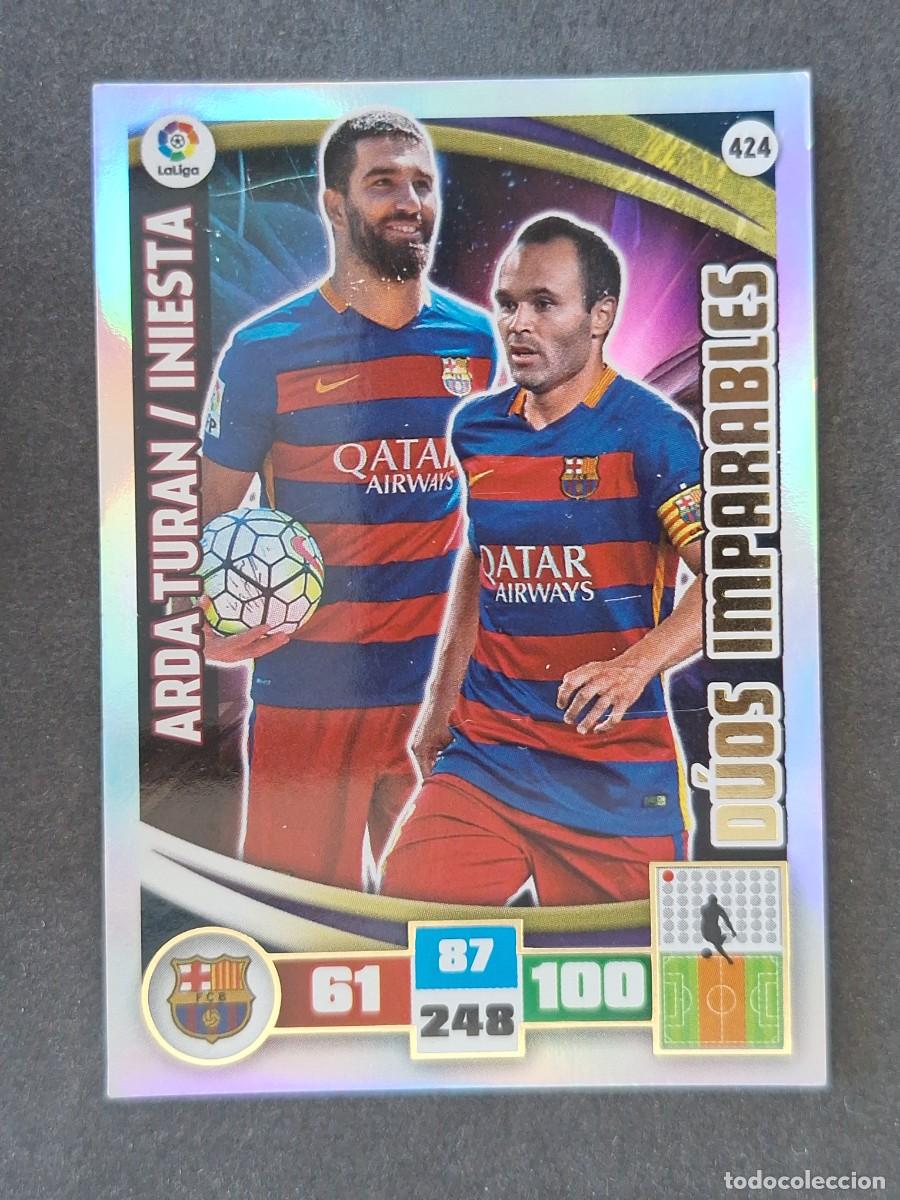 Football Stickers: ARDA TURAN - INIESTA F. C. BARCELONA DUOS IMPARABLES 424 PANINI ADRENALYN XL 2015 2016 15 16