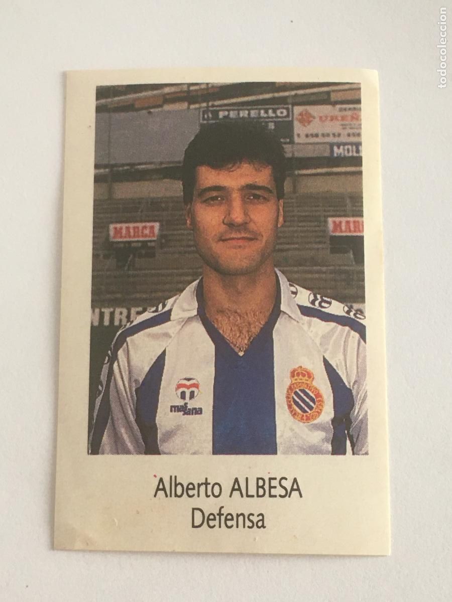 Figurine di Calcio: albesa espa&ntilde;ol cromo n&ordm; 76 bimbo liga futbol 91 92 1991 1992 cromo nunca pegado