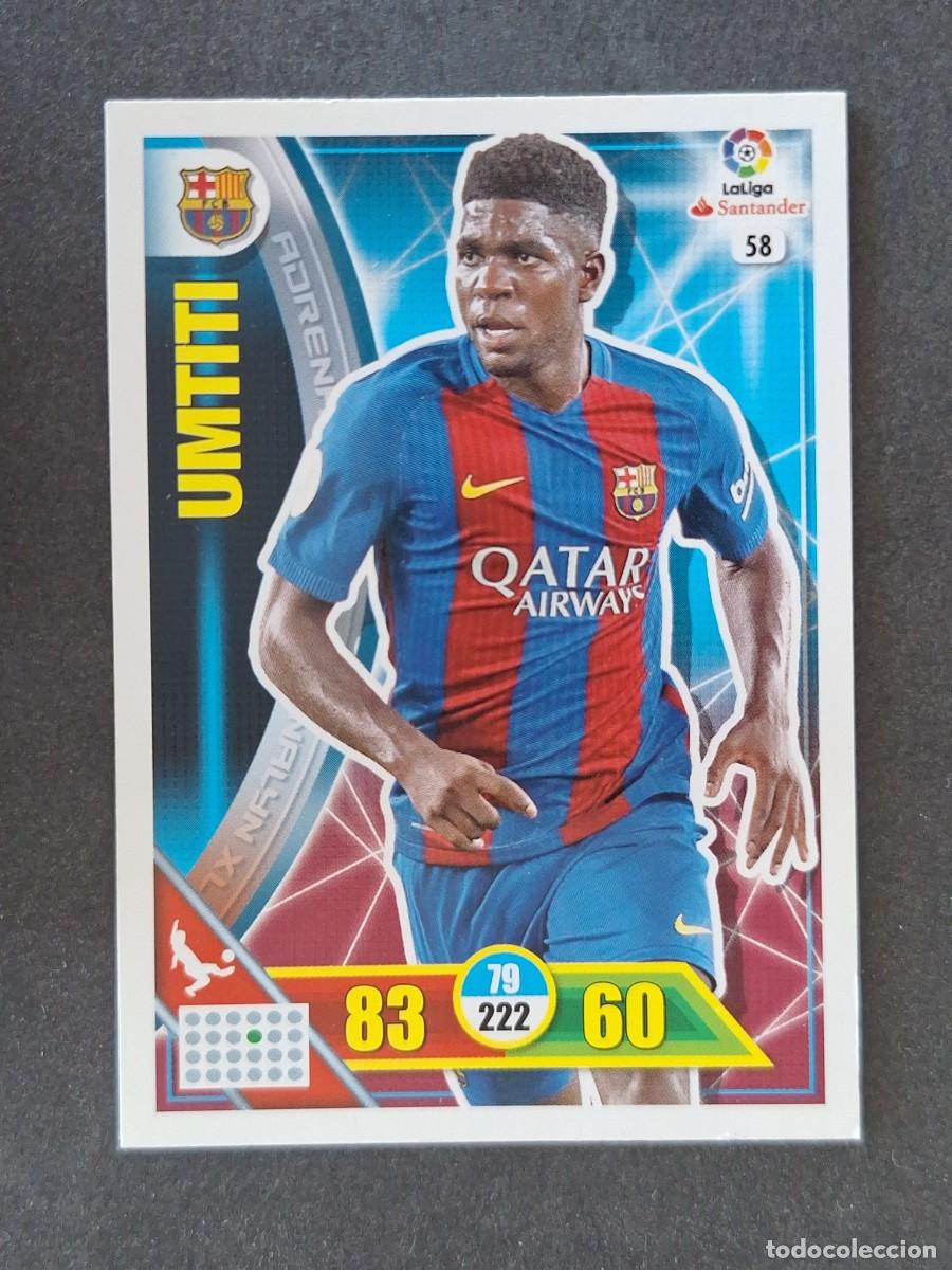 Fu&szlig;ball-Sticker: UMTITI F. C. BARCELONA 58 PANINI ADRENALYN XL 2016 2017 16 17