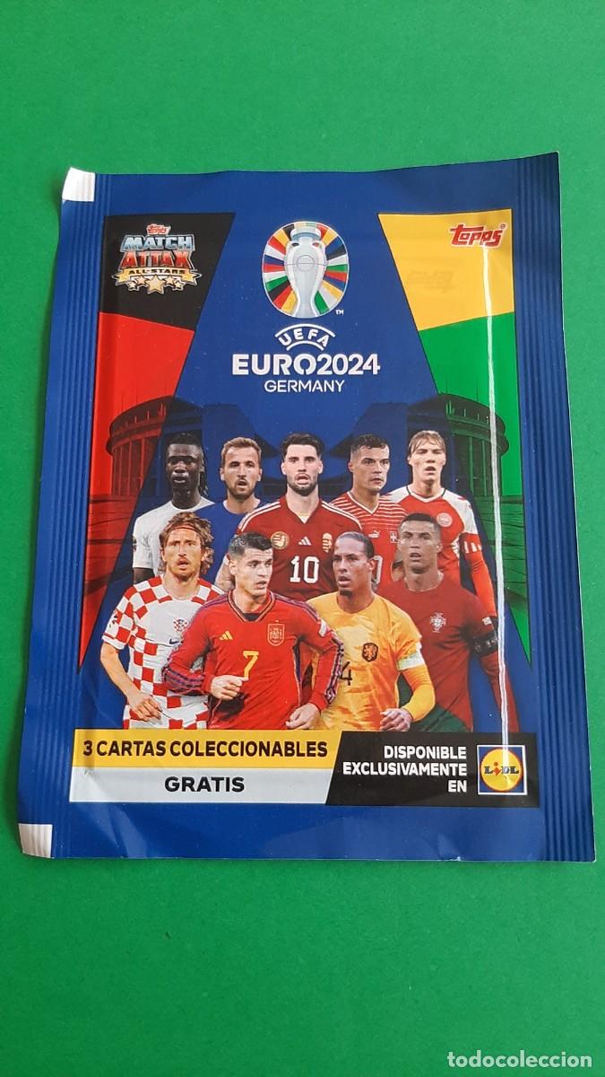 Fu&szlig;ball-Sticker: (TOPPS)(EURO2024)(LIDL) SOBRE SIN ABRIR EDICI&Oacute;N LIMITADA DE LIDL 2024