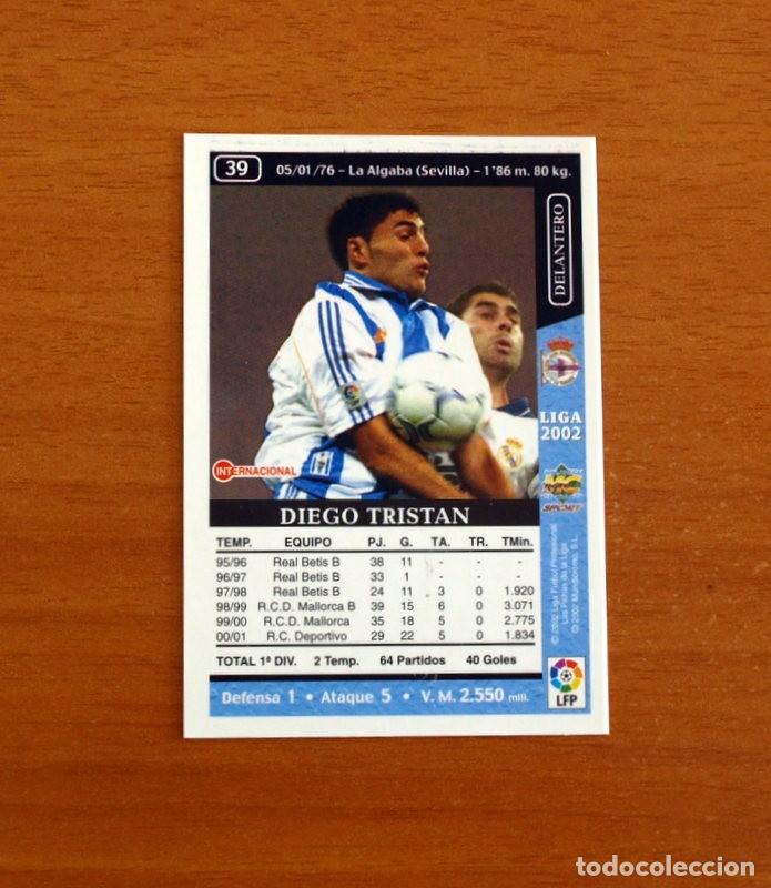 Fu&szlig;ball-Sticker: Deportivo La Coru&ntilde;a - N&ordm; 39 Diego Tristan - Mundicromo Las Fichas de la Liga 2001-2002, 01-02