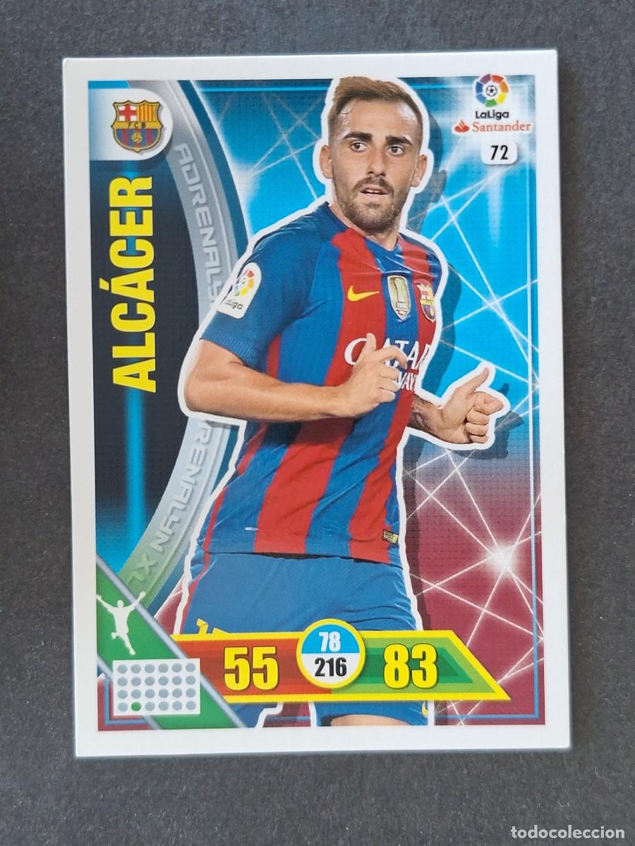 Fu&szlig;ball-Sticker: ALCACER F. C. BARCELONA 72 PANINI ADRENALYN XL 2016 2017 16 17