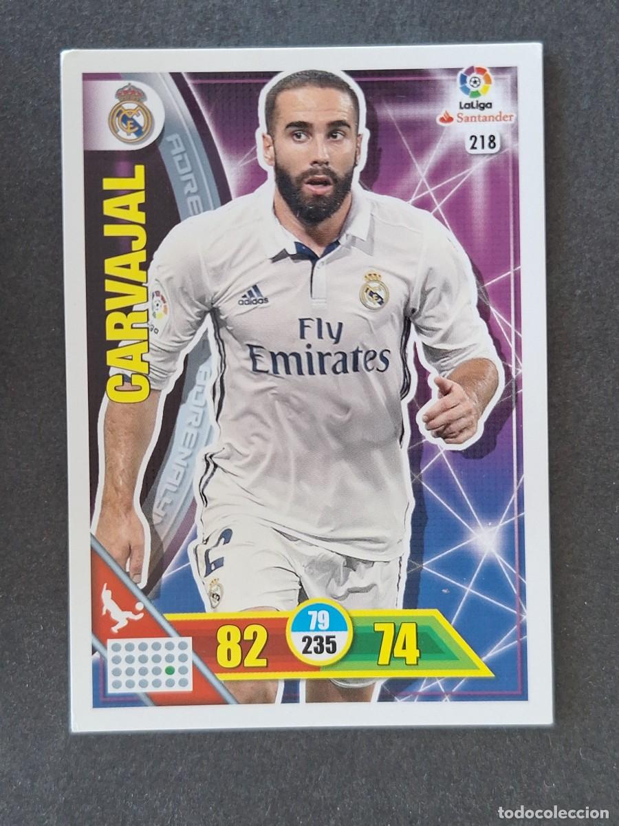 Fu&szlig;ball-Sticker: CARVAJAL REAL MADRID 218 PANINI ADRENALYN XL 2016 2017 16 17