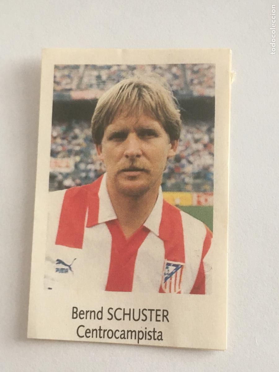 Figurine di Calcio: schuster atletico madrid cromo n&ordm; 117 bimbo liga futbol 91 92 1991 1992 cromo nunca pegado