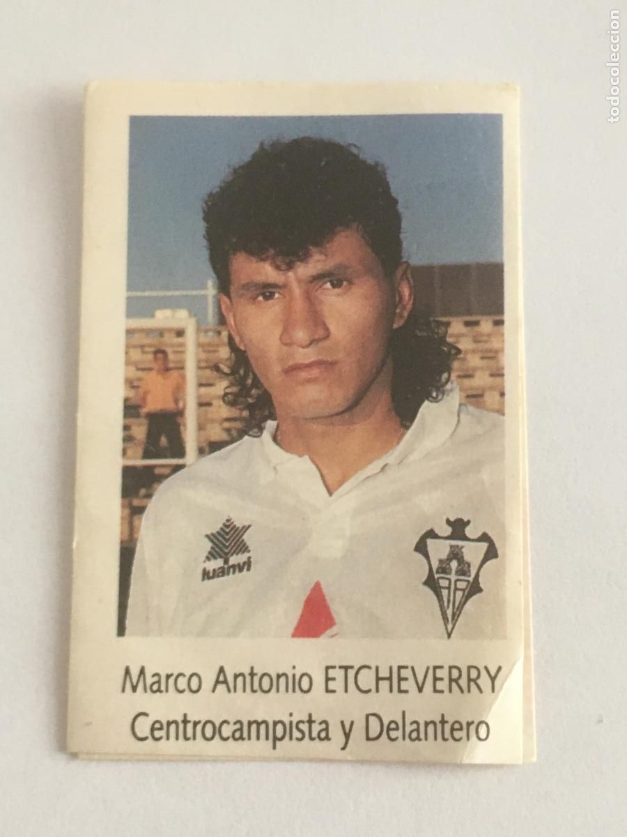 Figurine di Calcio: etcheverry albacete cromo n&ordm; 10 bimbo liga futbol 91 92 1991 1992 cromo nunca pegado