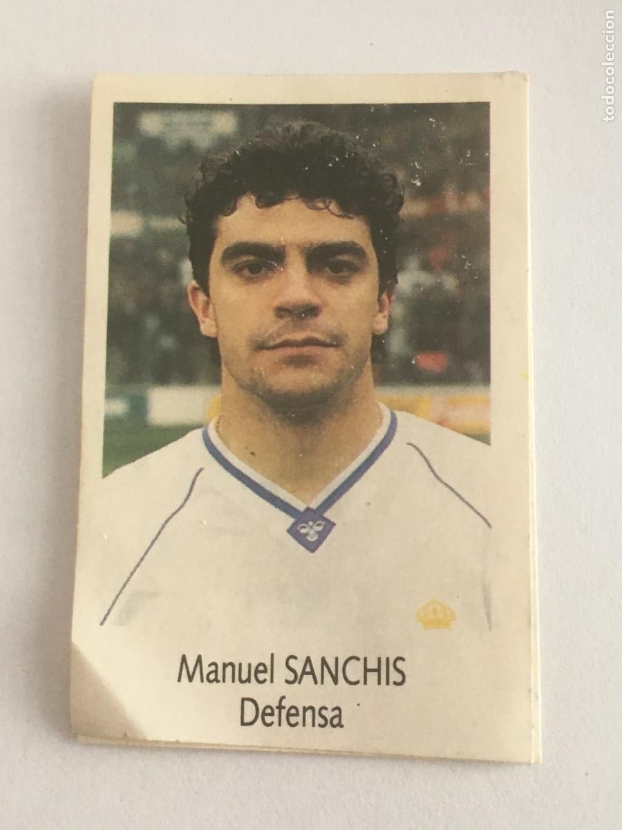 Figurine di Calcio: sanchis real madrid cromo n&ordm; 125 bimbo liga futbol 91 92 1991 1992 cromo nunca pegado