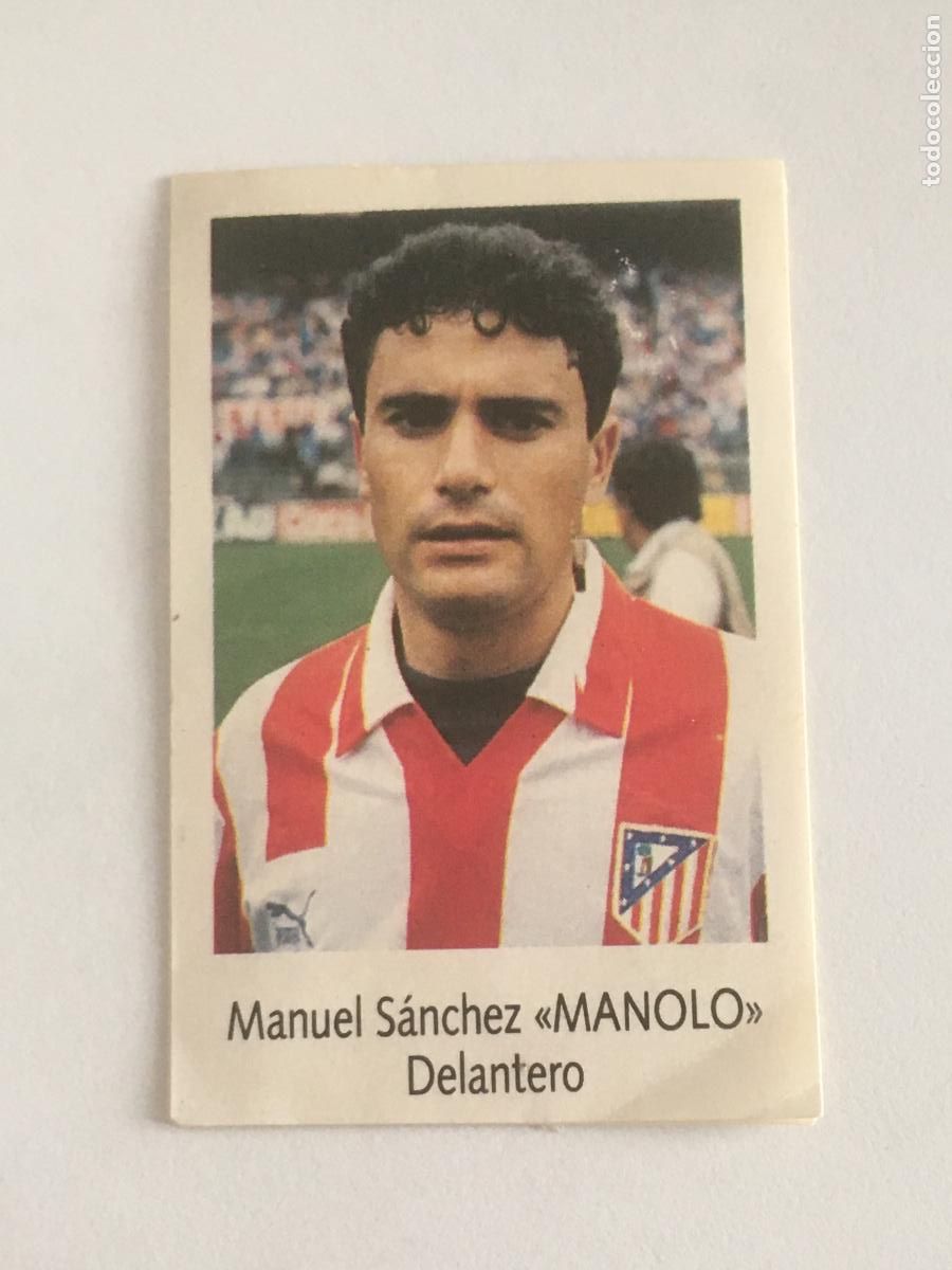Figurine di Calcio: manolo atletico madrid cromo n&ordm; 118 bimbo liga futbol 91 92 1991 1992 cromo nunca pegado