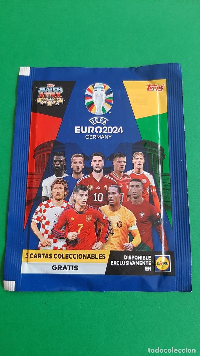Cromos de Futebol: (TOPPS)(EURO2024)(LIDL) SOBRE SIN ABRIR EDICI&Oacute;N LIMITADA DE LIDL 2024