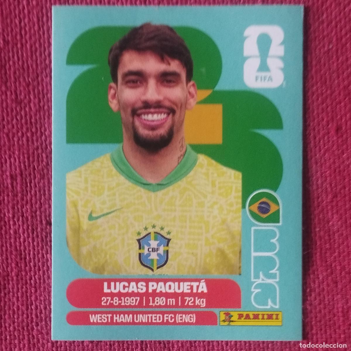 Football Stickers: LUCAS PAQUETA - BRASIL - BRA 9 - MUNDIAL DE FUTBOL - FIFA WORLD CUP - 2026