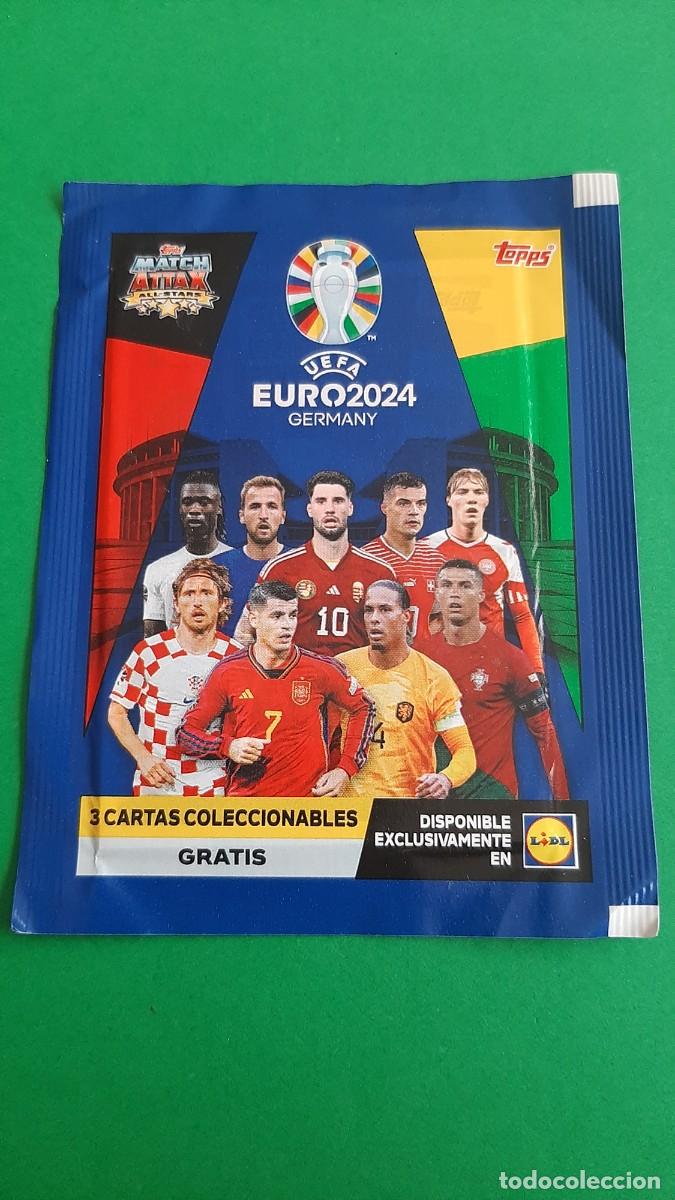 Football Stickers: (TOPPS)(EURO2024)(LIDL) SOBRE SIN ABRIR EDICI&Oacute;N LIMITADA DE LIDL 2024