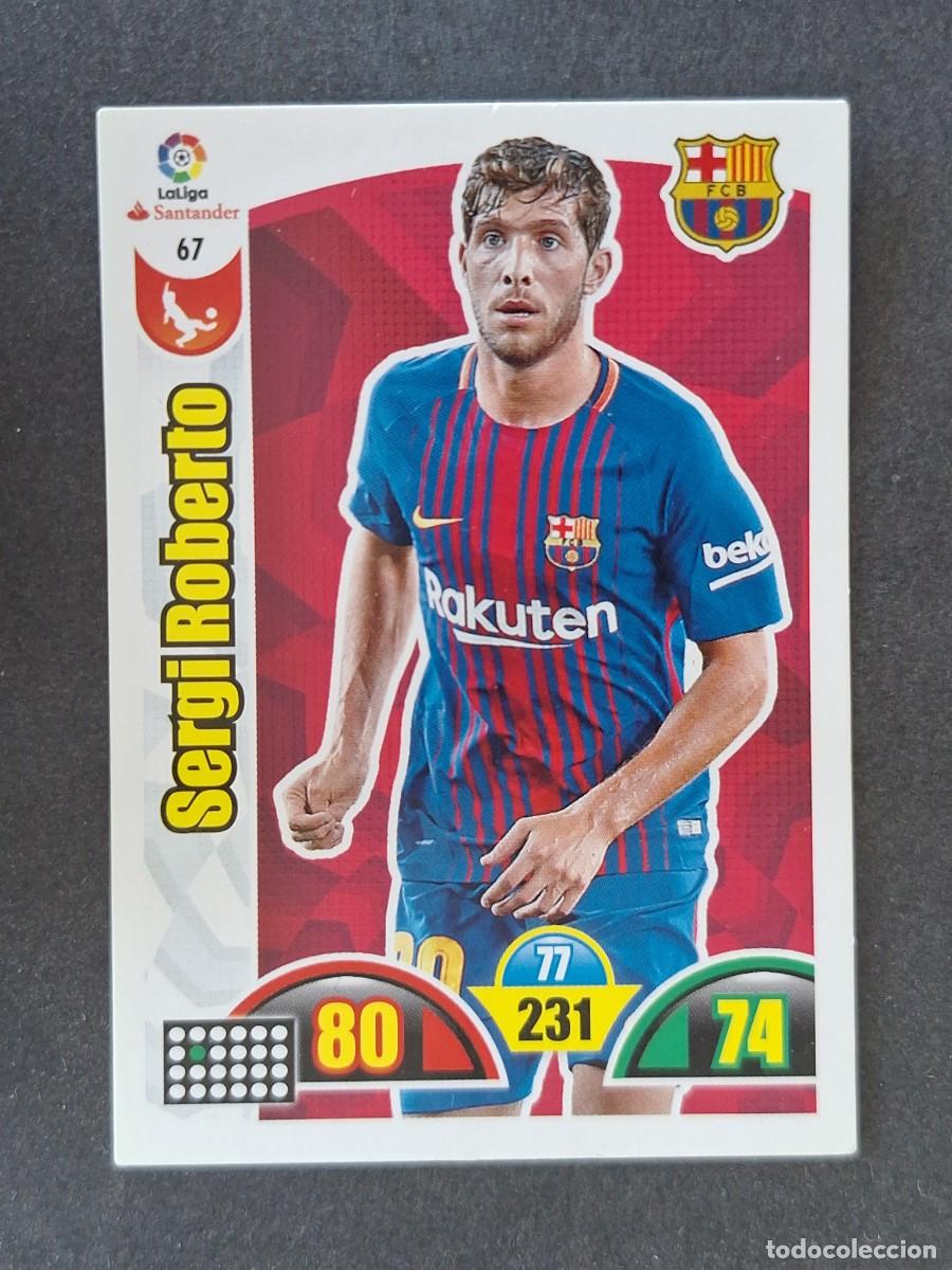 Cartes &agrave; collectionner de Football: SERGI ROBERTO F. C. BARCELONA 67 PANINI ADRENALYN XL 2017 2018 17 18
