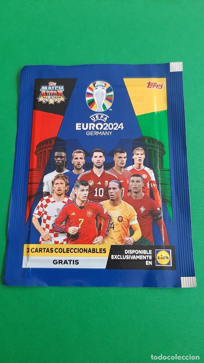 Figurine di Calcio: (TOPPS)(EURO2024)(LIDL) SOBRE SIN ABRIR EDICI&Oacute;N LIMITADA DE LIDL 2024
